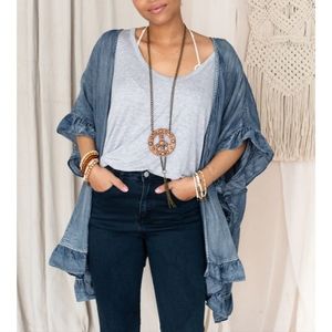 NWOT Three Bird Nest Tencel kimono